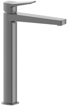 KFA bateria umywalkowa nablatowa wysoka ze spustem klik-klak Malaga, gun metal grey PVD 4522-712-61