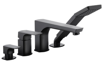 KFA bateria MOKAIT wannowa stojąca 4-otworowa czarna 5535-210-81