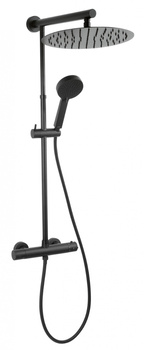 Ferro zestaw natryskowy TREVI BLACK z baterią termostatyczną, czarny NP75-TRV7U-BL