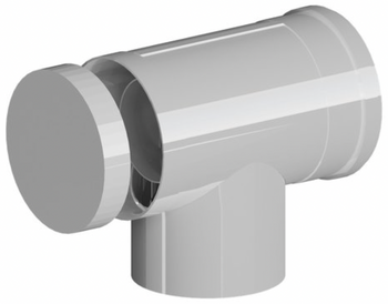 Ricom kolano koncentryczne PP-AL 87° DN 60/100 z rewizją z uszczelką EPDM PP60/100RB