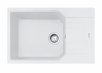 Franke zlewozmywak jednokomorowy wbudowywany Fragranite Urban UBG 611-78 XL, biały polarny 114.0687.280