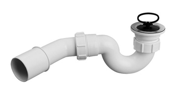 McAlpine syfon brodzikowy 11/2"x50mm spust ze stali nierdzewnej z korkiem gumowym, wys - 103mm HC25-POL