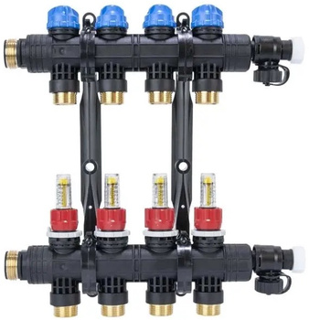 Afriso rozdzielacz ProCalida EF1 K 4 obiegi grzewcze, G1", 0,2÷1,6 l/min 81264