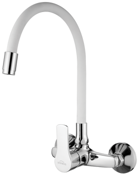 Invena bateria kuchenna ścienna Verso, biały/chrom BC-82-E2S-L