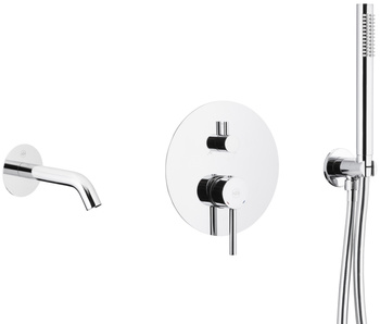 KFA bateria wannowa podtynkowa z zestawem Moza, chrom 5039-401-00