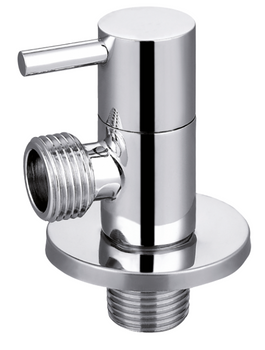 Invena zawór kątowy z głowicą ceramiczną 1/2x3/8" ZW-43-010