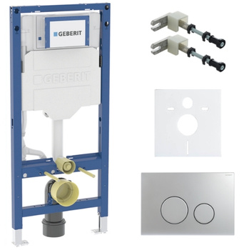 Zestaw stelaż podtynkowy Geberit UP320 do WC z przyciskiem Cortado chrom mat S244