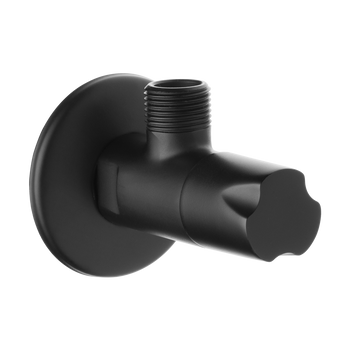 Invena zawór kątowy z głowicą ceramiczną 1/2"x1/2", czarny ZW-49-01C-W