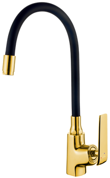 Invena bateria kuchenna z systemem Eco Start Ligaria, złoty/czarny BZ-39-009-L