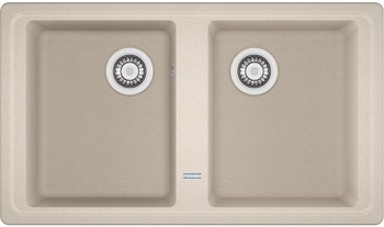 Franke zlewozmywak dwukomorowy wpuszczany Basis BFG 620-34-34 Fragranite, orzechowy 114.0676.265