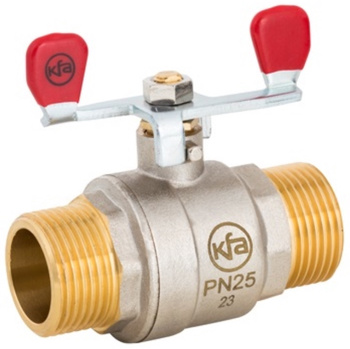 KFA zawór kulowy wkrętno-wkrętny z motylkiem 1/2" 700-420-15