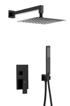 KFA zestaw natryskowy podtynkowy LOGON BLACK z baterią 3 funkcyjną, czarny 5139-501-81