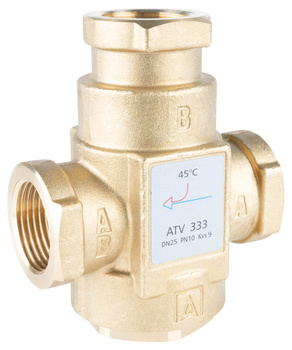 Afriso zawór temperaturowy ATV 333, DN25, Rp1", kvs 9, 45°C 1633310