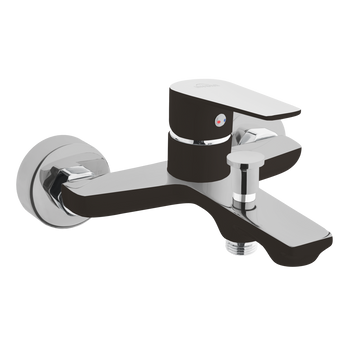 Invena bateria wannowa Dokos czarny/chrom BW-19-004-V