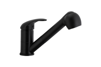 KFA bateria kuchenna stojąca INDIRA z obrotową i wyciąganą wylewką, czarna 6613-110-81