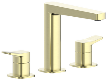 KFA bateria umywalkowa stojąca 3-otworowa Malaga, brushed light gold PVD 4522-221-31