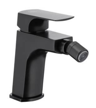 KFA bateria bidetowa stojąca MOKAIT, czarna + click clack 5537-015-81