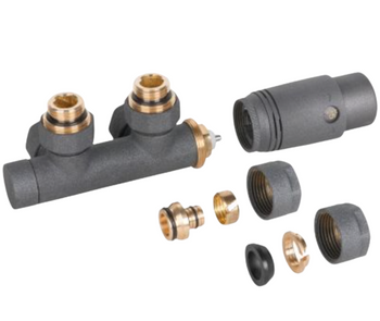 Invena zestaw termostatyczny zespolony PROV typu duoplex, grafit CZ-90-015