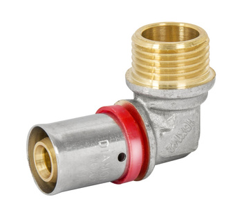 Diamond kolano zaprasowywane KOL-CH PEX-AL-PEX z mosiądzu 1/2"x20 FZZ-004.1/2X20.KOL-C