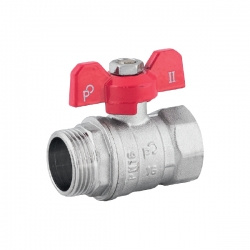 Perfexim zawór kulowy wodny WZ DN25 motylek 1041 G1 WZ PN16 C DN25 00-222-0250-010