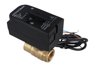 Afriso zawór kulowy dwudrogowy z siłownikiem BEV, DN20, Rp3/4", Kvs 45 m3/h, 230 V AC, NC 9021200