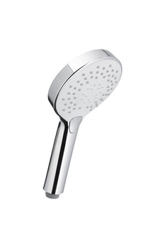 KFA rączka natryskowa ANGELIT 3 funkcyjna z przyciskiem, okrągła, biały-chrom 842-071-40