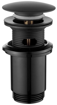 Invena mosiężny korek click-clack, czarny SC-B1-174-V