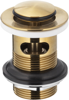 KFA mały spust klik-klak z przelewem, złoty szczotkowany PVD 660-354-31