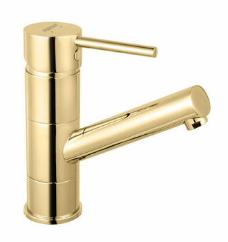Ferro bateria umywalkowa stojąca z obrotową wylewką FIESTA BRIGHT GOLD, złoty BFI2AG