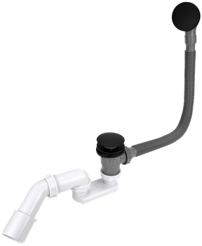 Instadrain syfon do wanny czyszczony od góry fi50 klik-klak czarny mat 2455