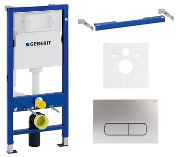 Zestaw stelaż podtynkowy Geberit UP100 do WC z przyciskiem Mocha chrom mat S238