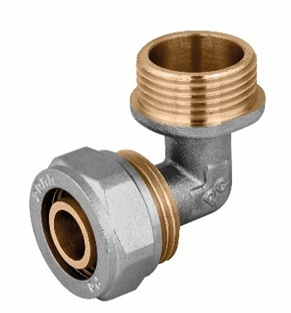 Perfexim kolano skręcane GZ 20x3/4 PN10 CuZn-C 61-604-2020-000