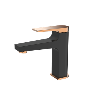 Invena bateria umywalkowa Midnight czarny/gold rose BU-35-014