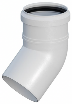 Ricom kolano PP 45° DN 80 z uszczelką EPDM 11080B