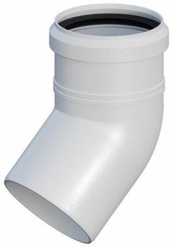 Ricom kolano PP 45° DN 60 z uszczelką EPDM 11060B