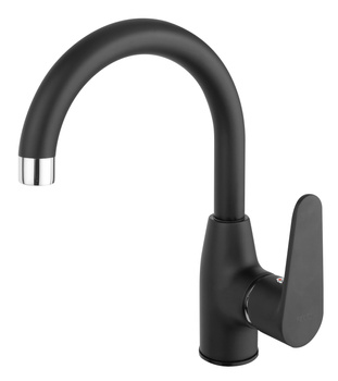 Ferro bateria umywalkowa stojąca obrotowa ALGEO BLACK BAG2ABL