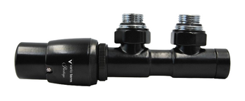 Vario Term zestaw termostatyczny TWINS prosty czarny mat TSGS0224CFP