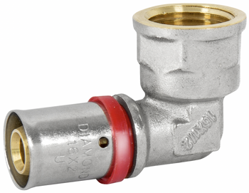 Diamond kolano zaprasowywane, KOL-DZ, PEX-AL-PEX z mosiądzu 3/4"x25 FZZ-005.3/4X25.KOL-D