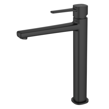 Invena bateria umywalkowa wysoka Glamour, czarny BU-02-W04-V