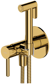 Omnires bateria bidetowa podtynkowa z natryskiem Y złoty SYSYBI2GL