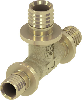 Tece trójnik redukcyjny, rozmiar 20 x 16 x 16, mosiądz standard TECEflex 760508