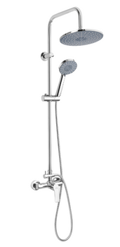 Invena zestaw natryskowy z deszczownią Malta chrom AU-27-B01