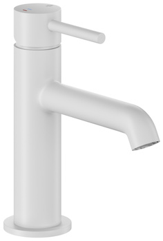 KFA bateria umywalkowa stojąca Moza Mini (25 mm), biały mat + click clack 5032-835-44