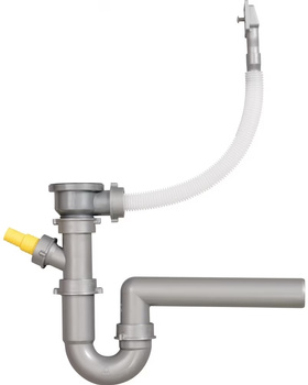 Franke zestaw odpływowy 1 1/2" do 1-kom. zlewozmywaków z przelewem 112.0048.804