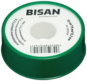 Bisan profesjonalna taśma P.T.F.E. 10mb, zielona B870704