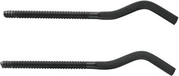 KFA komplet wieszaków do grzejnika z kołkiem rozporowym, czarny 864-040-81