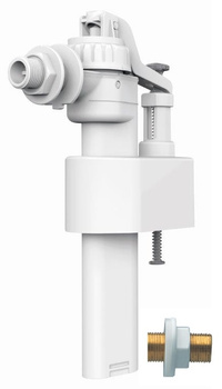 McAlpine zawór napełniający boczny 3/8" gwint mosiądz, kompaktowy, niskoszumowy, klasa głośności I BRIO751-3/8M