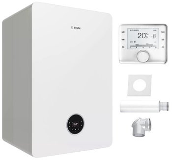 Bosch pakiet kocioł kondensacyjny dwufunkcyjny Condens GC5700IWT 24/48 + regulator pogodowy CW400 + pakiet powietrzno-spalinowy 2581 8734100708