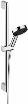 Hansgrohe zestaw prysznicowy 105 3jet Relaxation EcoSmart z drążkiem 65 cm Pulsify Select S, chrom 24161000