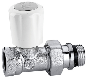 Caleffi zawór grzejnikowy z pokrętłem prosty 1/2" 402402